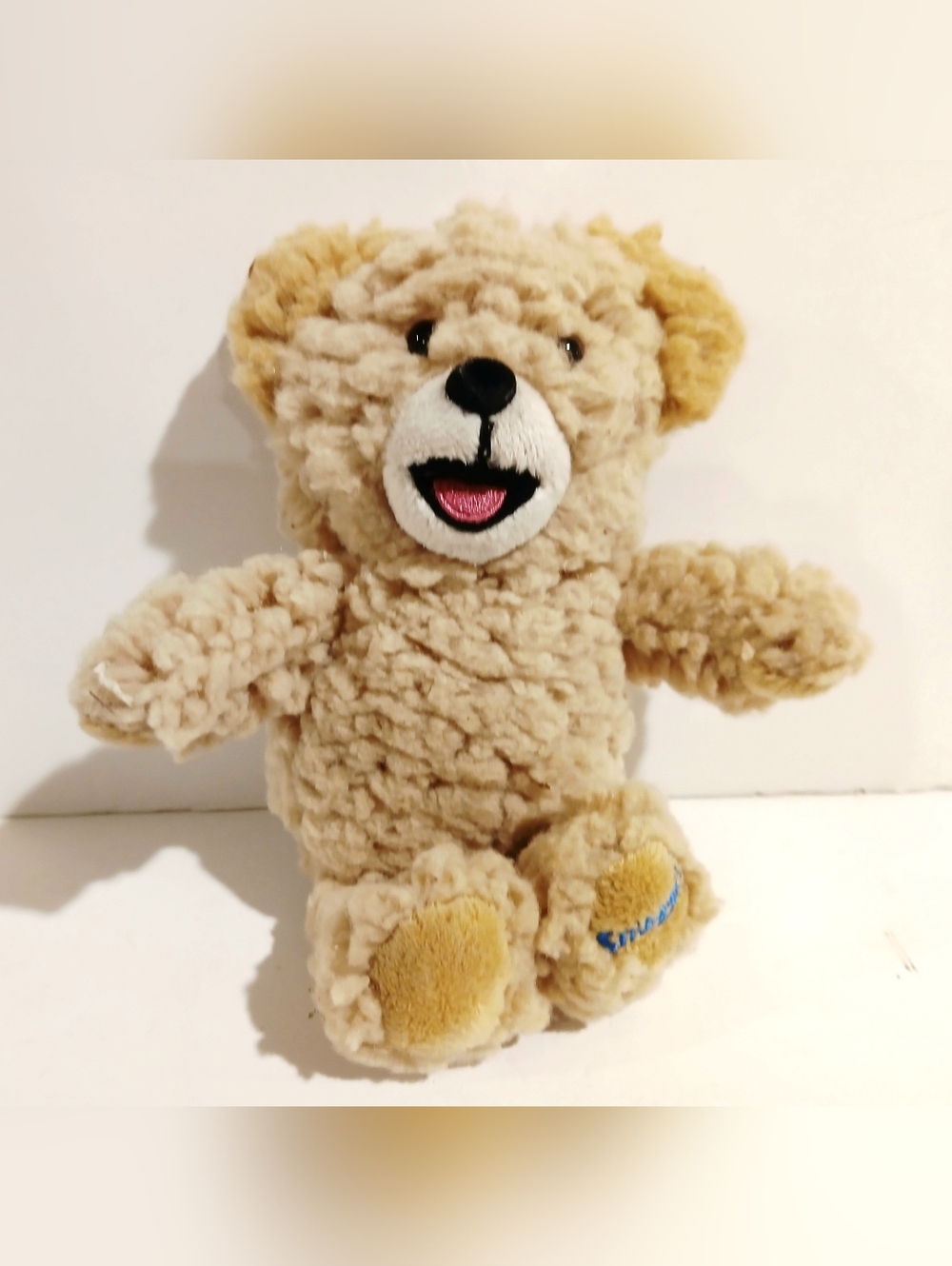 Vintage Snuggle Fabric Softener Mini Plush Beige Teddy Bear Advertising